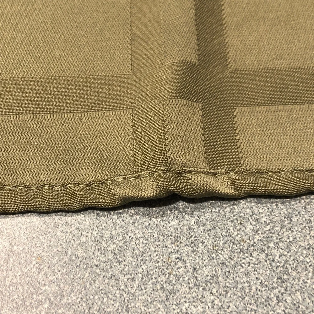 Elegant Sage Color Oval Plaid Tablecloth